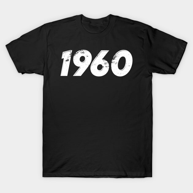 1960 - Vintage Grunge Effect T-Shirt by j.adevelyn